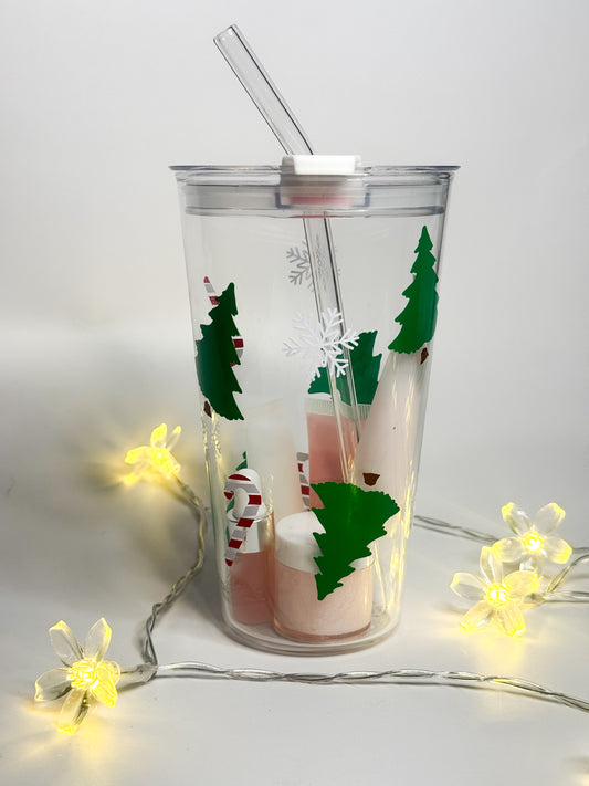 Verre de noël garnie