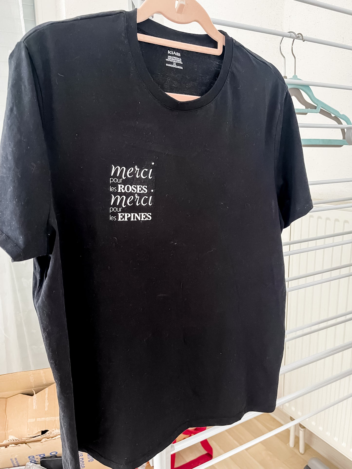 T-shirt « merci pour les roses, merci pour les épines »